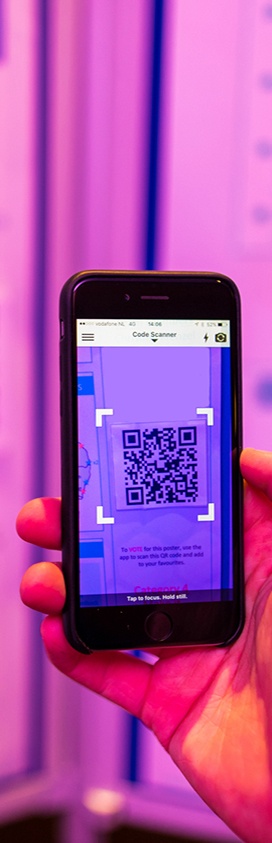 event digital QR code scanning through mobile event app